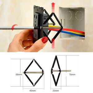 86 Model metal Cassette Repairer Wall Dark Box Light Switch Junction Lamp Installation Tool Mount Support Rod Electrician Socket