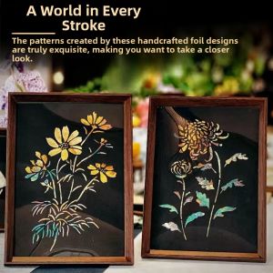 QIWEILANG | Chinese Retro Foil Art Picture Team Building Warm-up 1pc