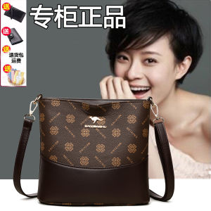 กระเป๋าสะพายข้างทรงถังแบบลำลองสำหรับผู้หญิง กระเป๋าสะพายไหล่ข้างเดียวสีบล็อกขนาดใหญ่ กระเป๋าถือแบบนิ่ม