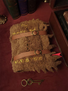 Creative Warner Harry Potter Monster Book Storage Bag Makeup Travel Bag Inspired by American Cartoon And Anime