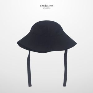 Topi Bucket Hat Polos Pria Wanita Wide Bucket Hats Tali Panjang Topi Rimba Gunung Hiking Outdoor