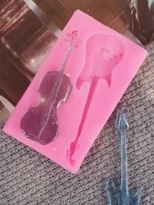 1 Pcs New Music Symbol Shape Silicone Molds Musical Fondant Cake Decorating Tools Polymer Clay Moulds Wholesale