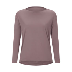 Womens Loose Long Sleeve Running T-Shirt Quick Dry Fitness Clothing Yoga Cover up Moisture Wicking Breathable Sportswear
