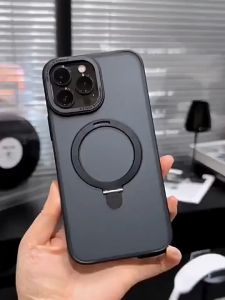 Invisible Magnetic Holder Phone Case For IPhone 16 15 Plus 14 13 12 11 Pro Max X Xs Max XR MagSafe Military Shockproof Casing
