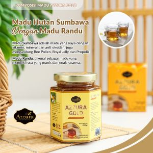 MADU AZZURA GOLD 200 GRAM BOTOL ORIGINAL