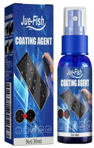 น้ำยาเคลือบกระจกแบบ JUE-FISH ที่ไม่ชอบน้ำสำหรับที่ทำความสะอาดโทรศัพท์มือถือที่เช็ดกระจก Oleophobic สำหรับใช้ในครัวเรือนสารเคลือบหน้าจอที่เช็ดกระจกสารเคลือบหน้าจอน้ำยา
