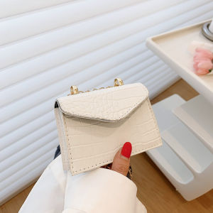 French Minority Design Mini Coin Lipstick Pack New New Arrival Trendy Versatile High Quality Chain Shoulder Messenger Bag for Women