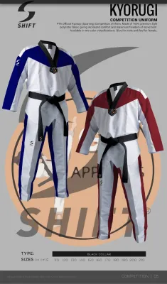 Shift Taekwondo kyorugi uniform PTA (belt NOT included)