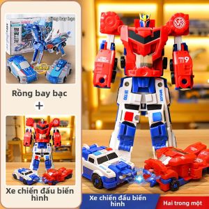 QIMINGXING | Đồ Chơi Xe Ô Tô Máy Robot Có Thể Biến Hình Ghép Từ Nam Châm Cho Trẻ Em