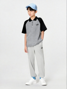 PUMA | Sports Fashion Polo Shirt and Trousers Suit for Kids