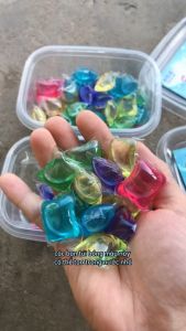 TKVT2433 - Hộp 30 Viên giặt xả quần áo hàng nội địa thay thế nước giặt công nghệ đột phá