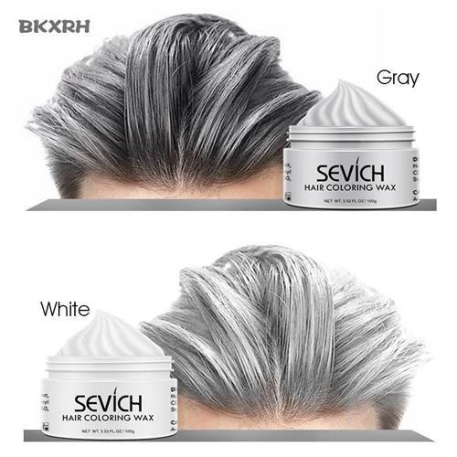 Men's Temporary Hair Color Wax DIY Mud One-time Molding Paste Easy to Use Hair Dye for Quick Beauty Changes without Brand