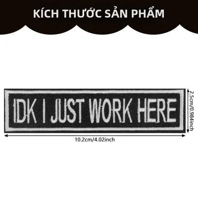 1 Miếng Vá Thêu Chữ Trích Dẫn Hài Hước Truyền Cảm Hứng Có Thể Là Miếng Dán Ủi Phù Hiệu Tự Làm Cho Quần Áo Mũ Túi Áo Khoác Mũ Lưỡi Trai Quà Tặng Độc Đáo Unisex