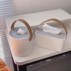 กล่องใส่ทิชชู่ กล่องทิชชู่ สายหนัง แบบกลมและเหลี่ยม CH0294