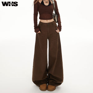 Quần Jeans Ống Rộng Màu Đen Đen Cổ Điển Cho Nữ Quần Dài Đến Sàn Dáng Rộng Cao Cấp Quần Jeans Denim Thường Ngày Mùa Thu