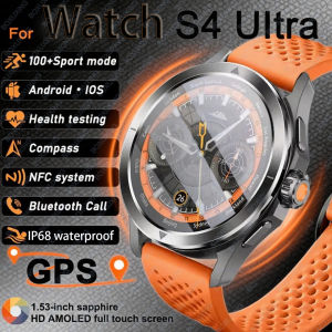 Smart Watch Men For S4 Ultra AMOLED Outdoor Sport NFC GPS Track Heart Rate Waterproof Bluetooth Call Smart watch 2025 New