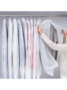 Dust-Proof Breathable Closet Garment Bag White