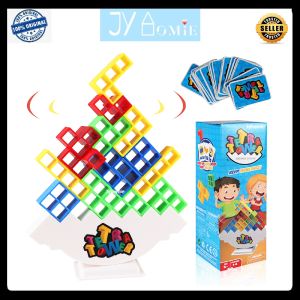 Board Game Stacking Toys Cube Puzzle Cube Montessori Toys Mainan Montessori Mainan Block Mainan Susun Mainan Kanak Kanak