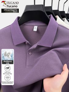 TUCANO | Wool Silk Long Sleeve T-Shirt for Middle-aged Men Spring and Autumn