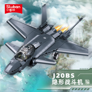 Sluban | Sluban 169PCS Air Force The Fifth Generation Stealth Fighter Jet Model Building Blocks Military Educational Toys for Children