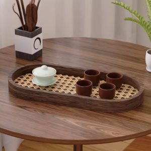 Khay Cà Phê Gỗ Tre Kiểu Cổ Điển