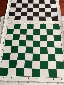 Papan Catur Vinyl Gulung PU Buatan Alas Catur Portabel Kualitas Tinggi 64 Grid