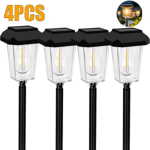 Outdoor Solar Stake Lights Waterproof Dusk Auto On Off LED Landscape Light Solar Powered Yard Driveway Path Lawn Patio Garden De