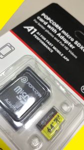 Popcorn 64GB Class 10 MicroSDXC Flash Memory Card with Adapter for Mobile Device Storage Phone Tablet Drone & Full HD Video Recording - 80MB/s UHS-I C10 U1 (2 Pack)