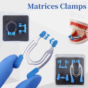 Dental Matrix Sectional Contoured Matrices Clamps Wedges Metal Spring Clip Dental Lab Instrument