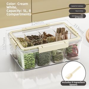 BAOJIAWANG | Portable Multi-compartment Food-grade Spice Storage Box