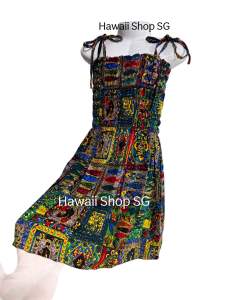 (8kg-40kg) Đầm váy maxi bé gái đi biển đầm maxi bé gái hoạ tiết hoa lá mùa hè đầm bé gái hawaii maxi đi biển bé gái