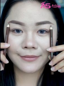 Ashley Shine Eyebrow Pencil Waterproof Brow Liner Long Lasting with 2 Smudge Brush AS5150