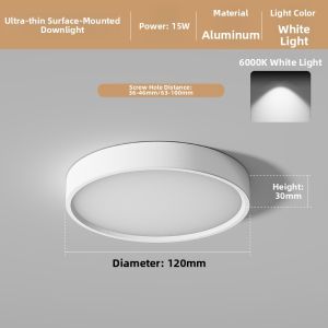 ZIQING | Ultra-thin Round Ceiling LED Light for Hallways and Entrances