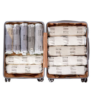 Taili Vacuum Compression Travel Bag down Jacket Hand Roll Sealed Storage Bag Luggage Organizer Nordic Style Pure Color Bedroom Storage Bag