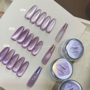 Tím / Tím Violet / Tím Hoa Cà Cat Eye Nail Art Glue Pure Color Thời Trang Internet Dụng Cụ Làm Đẹp Nổi Tiếng Dành Cho Móng Tay Hoàn Hảo Từ Trung Quốc Thông Số Kỹ Thuật Thông Thường