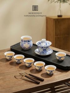mornenjoy | High-end Jingdezhen Porcelain Tea Set for Gongfu Tea