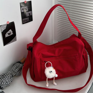 กระเป๋าฟิตเนสขนาดใหญ่สำหรับผู้หญิง กระเป๋าสะพายไหล่ข้างเดียว กระเป๋าโยคะ ว่ายน้ำ ปั่นจักรยาน กระเป๋าเดินทางระยะสั้น กระเป๋าถือผ้าไนลอน กระเป๋าใส่ของใช้สำหรับผู้หญิง