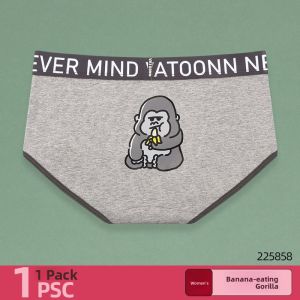 Vatoonn | Cartoon Cotton Printed Mid-rise Wide Waistband Anti-bacterial Crotch Briefs