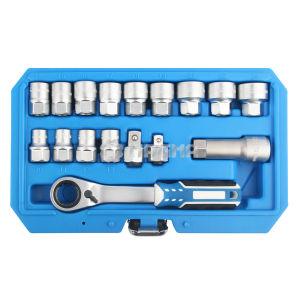 MG51101: 17 PCS Go-Through Socket Set --car repair tools