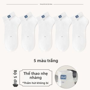 Tất MiiOW Cat Man nam làm bằng vải cotton ngắn thấm hút mồ hôi thoáng khí đa năng