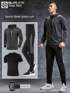 Mens Gym Training Outdoor Morning Running Sports Suit