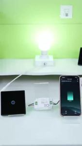 Tuya WiFi RF433 Touch Smart Switch No Wiring Works with Smart Life Alexa Google Home Voice Control Wall Light Remote Switch