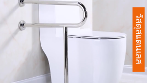 ราวกันลื่นสำหรับผู้สูงอายุ ราวจับสแตนเลสไร้สิ่งกีดขวางสำหรับหญิงตั้งครรภ์และผู้พิการในห้องน้ำ