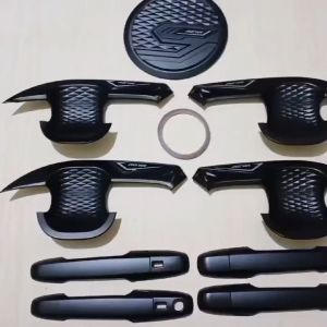 Paket Handle Outer Cover Pintu Tutup Tangki Mobil Toyota Agya 2023 Hitam