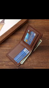 【Christmas Gift】VOLUNTEER BAGS Mens PU Leather Bifold Card holder Short Wallet For Men DD8804