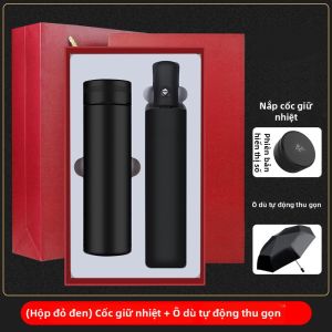 FENGHONGTAO | Bộ Quà Tặng Doanh Nghiệp Đặt Chế Với Bình Nước Và Ô Dù