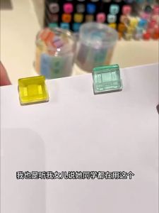 10 PCS Mini Paper Clip Colorful Clip Slider Transparent Metal Bookmark School Office Stationery Ticket Clip Push Clamp