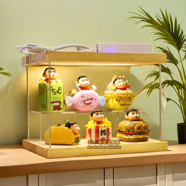 Crayon Shinchan Educational Building Blocks Toys Stress Relief Small Particle Blocks Girls Gift Children's Day Gift
