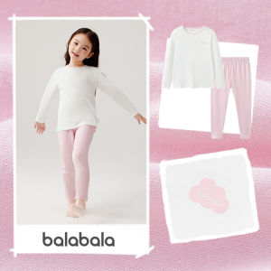 Pure Cotton Childrens Sleepwear Set Baby Underwear Barabara Girls Clothing Autumn Pants And Tops Soft Index Slightly Soft