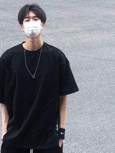 Fitness Mens Short Sleeve T-Shirt Tight Cuff Summer American Style Small Collar Threaded Slim Fit Half Sleeve Inner Wear Cotton